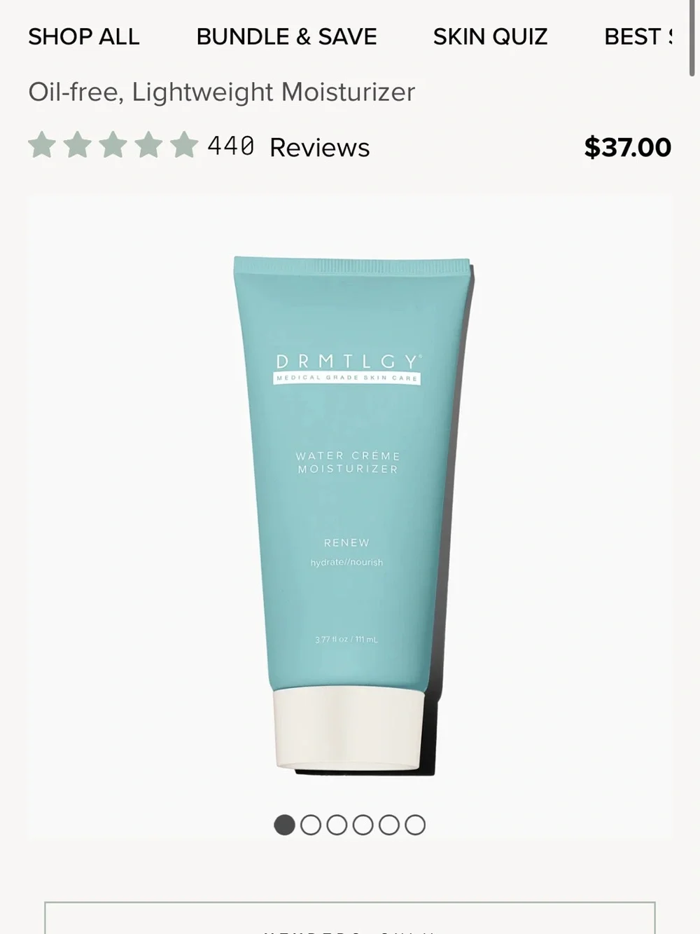 DRMTLGY Water Crème Moisturizer —